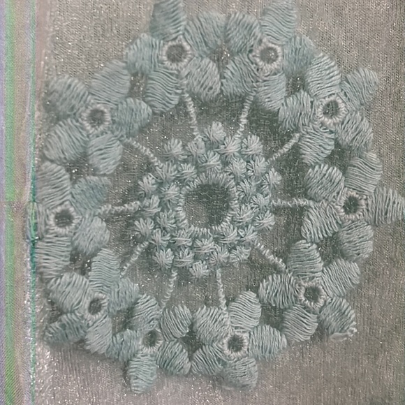 Giulia Silk Drape Embroidered back drape blouse with built in tank. - Picture 2 of 10